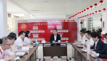 林鸝參加指導玉柴物流集團管理黨支部組織生活會